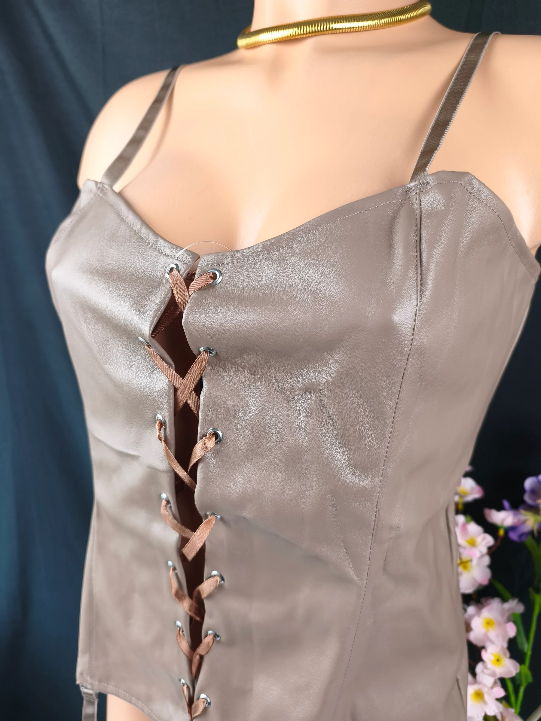 Conjunto de 2 piezas tipo cuero Taupe – Nuevo Talla L/XL – photo 12